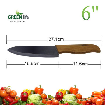 Eco-friendly 6-inch Ceramic Chef knife with Bamboo Handle